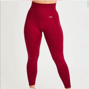 AYBL Red High-Waisted Leggings